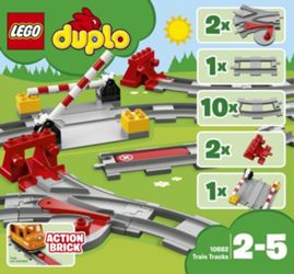 Detailansicht des Artikels: 10882 - LEGO® DUPLO® 10882 - Eisenbahn Schienen ( 2-5 )