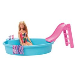 Detailansicht des Artikels: GHL910 - Barbie Pool und Puppe (blond)