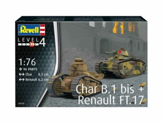 Detailansicht des Artikels: 03278 - Char B.1 bis & Renault FT.17