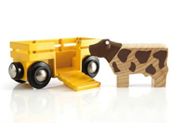Detailansicht des Artikels: 63340600 - BRIO Tierwagen mit Kuh