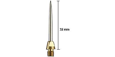 Detailansicht des Artikels: 948001 - Stahl-Spitzen gold klG